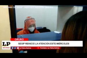 Aglomeración en Segip durante el primer día de atención