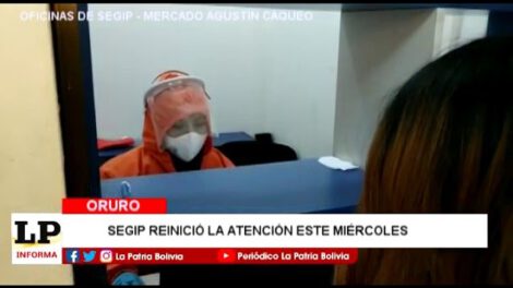 Aglomeración en Segip durante el primer día de atención