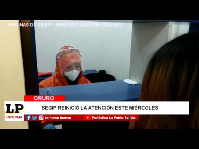 Aglomeración en Segip durante el primer día de atención