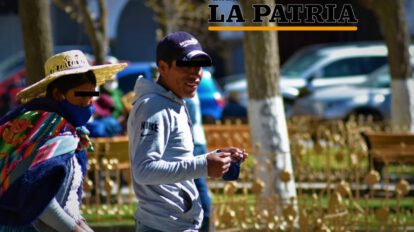 Usos y mal usos del barbijo en Oruro