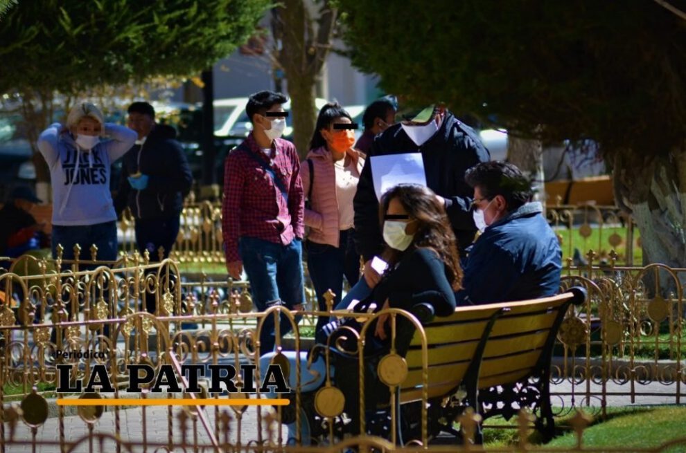 sanciones por no usar barbijo en Oruro