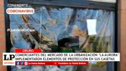 Bioseguridad en el mercado de la Urbanización Aurora