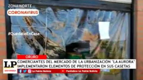 Bioseguridad en el mercado de la Urbanización Aurora