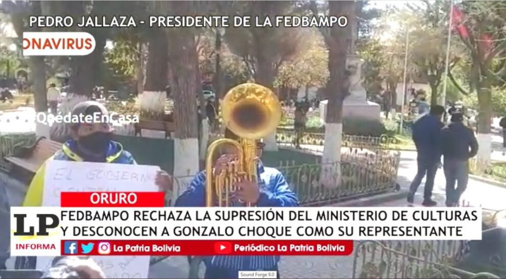 Supresión del Ministerio de Culturas en Bolivia