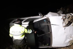 Accidente de vehículo BoliviaTv dejando dos heridos