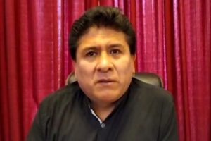 Saúl Aguilar alcalde del municipio de Oruro