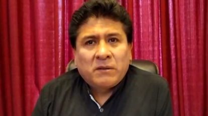 Saúl Aguilar alcalde del municipio de Oruro