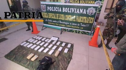 Incautación de marihuana en minibús