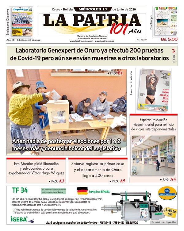 Edición PDF La Patria
