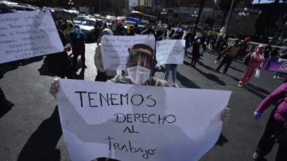 Derecho al trabajo en protesta de trabajadoras sexuales
