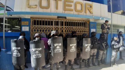 Conflicto en Coteor con intervención de la policía
