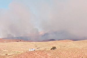 Fuego controlado en Chuquichambi