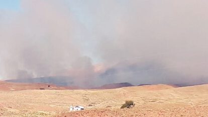 Fuego controlado en Chuquichambi