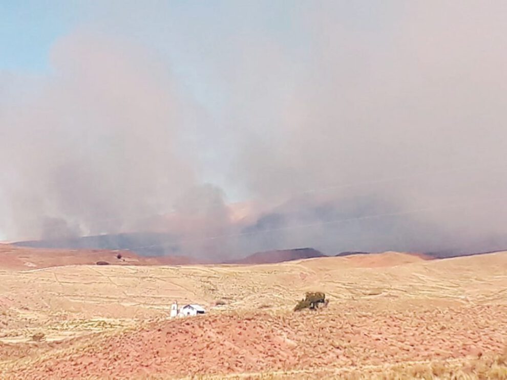 Fuego controlado en Chuquichambi
