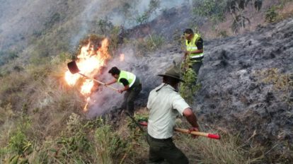 Bombero desaparecido en Coroico