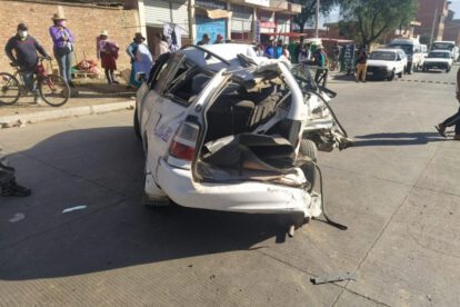 Colisión múltiple en Cochabamba
