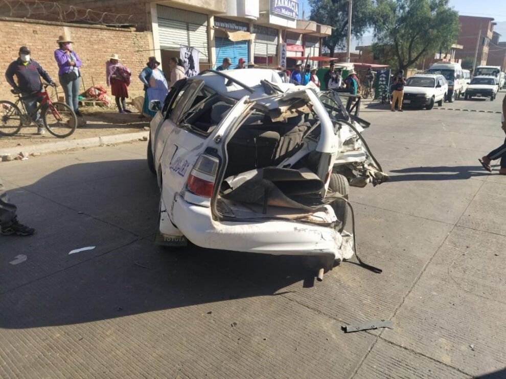 Colisión múltiple en Cochabamba