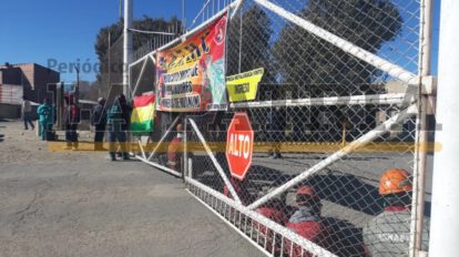 Toma pacífica de Vinto por deudas concepto de concentrados