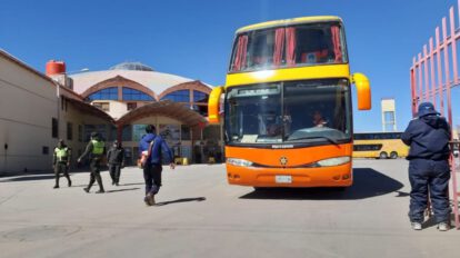 Transporte terrestre interdepartamental con protocolos de bioseguridad