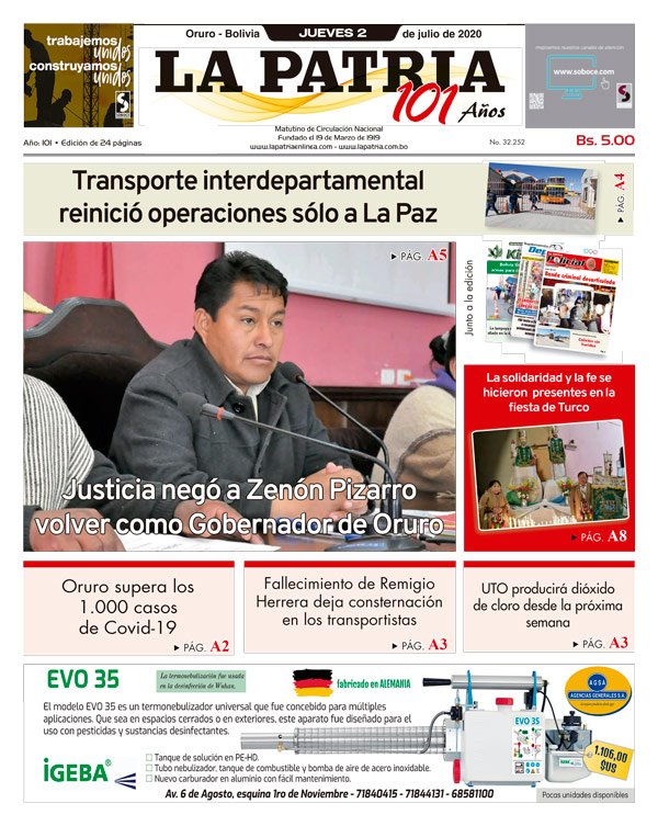Edición PDF La Patria