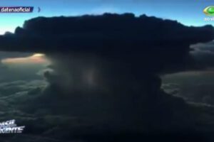 La impactante imagen del Ciclón Bomba