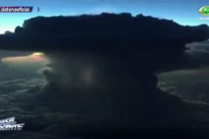 La impactante imagen del Ciclón Bomba