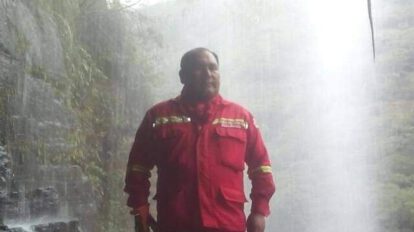 Muerte del bombero en Coroico