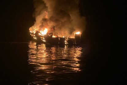 incendio en barco de buceo en California
