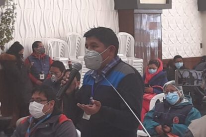 Dióxido de cloro en municipios rurales de Oruro