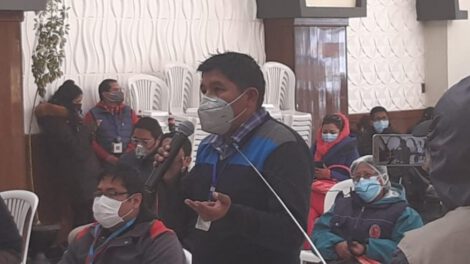 Dióxido de cloro en municipios rurales de Oruro