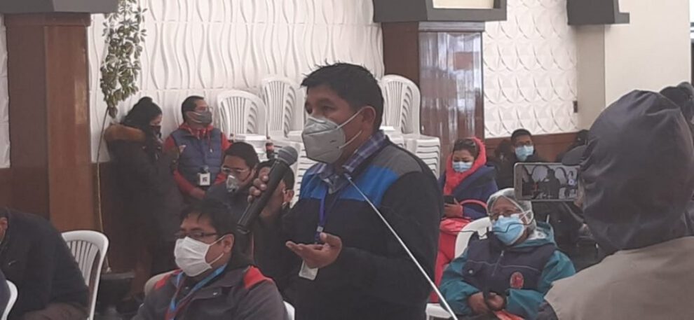Dióxido de cloro en municipios rurales de Oruro