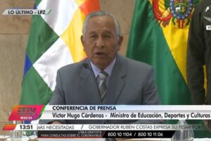Educación virtual en Bolivia según Víctor Hugo Cárdenas