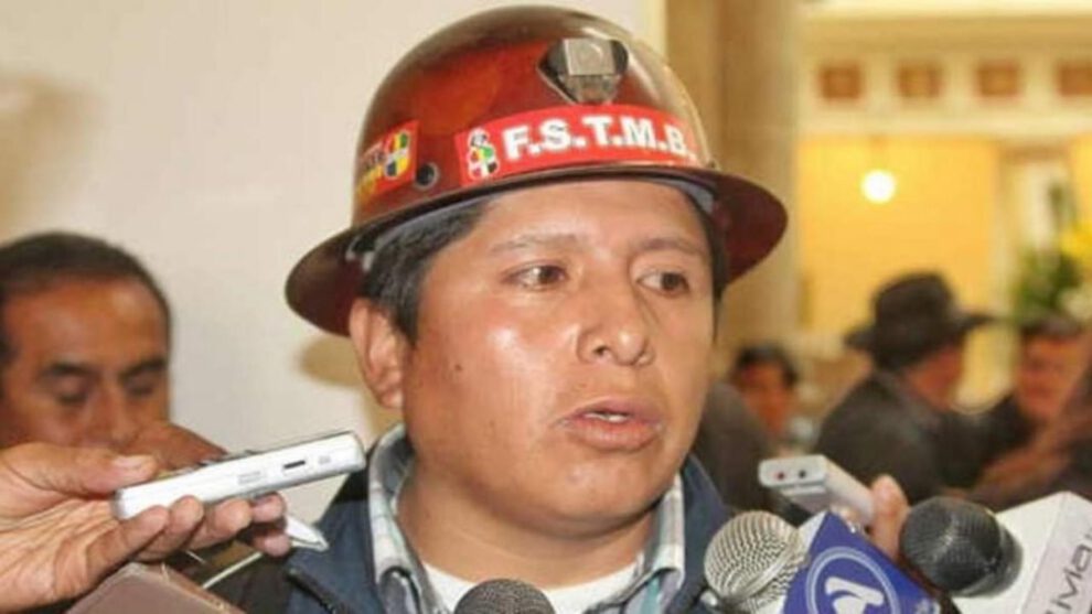 El secretario ejecutivo de la COB, Juan Carlos Huarachi, defiende las Elecciones Generales