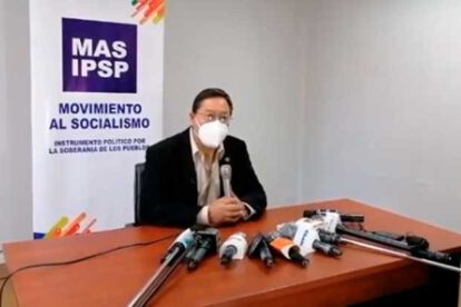 Luis Arce anuncia el Bono contra el hambre en conferencia de prensa