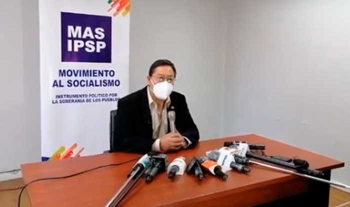 Luis Arce anuncia el Bono contra el hambre en conferencia de prensa