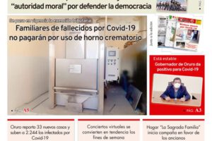 Edición PDF La Patria del 21 de julio de 2020