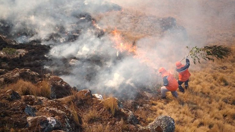 Incendio en Sacaba afectó 2.050 hectáreas de bosque