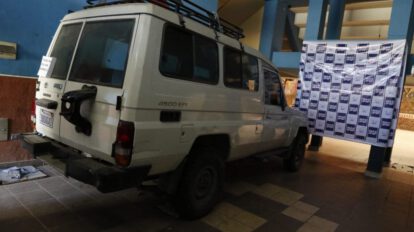 Intervención policial en Cochabamba sobre ambulancia del Ministerio de Salud