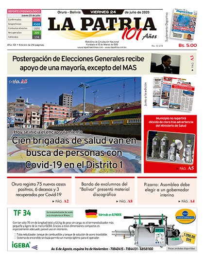 Edición PDF La Patria