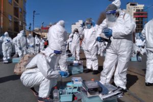 Encapsulamiento en Oruro para buscar casos de Covid-19