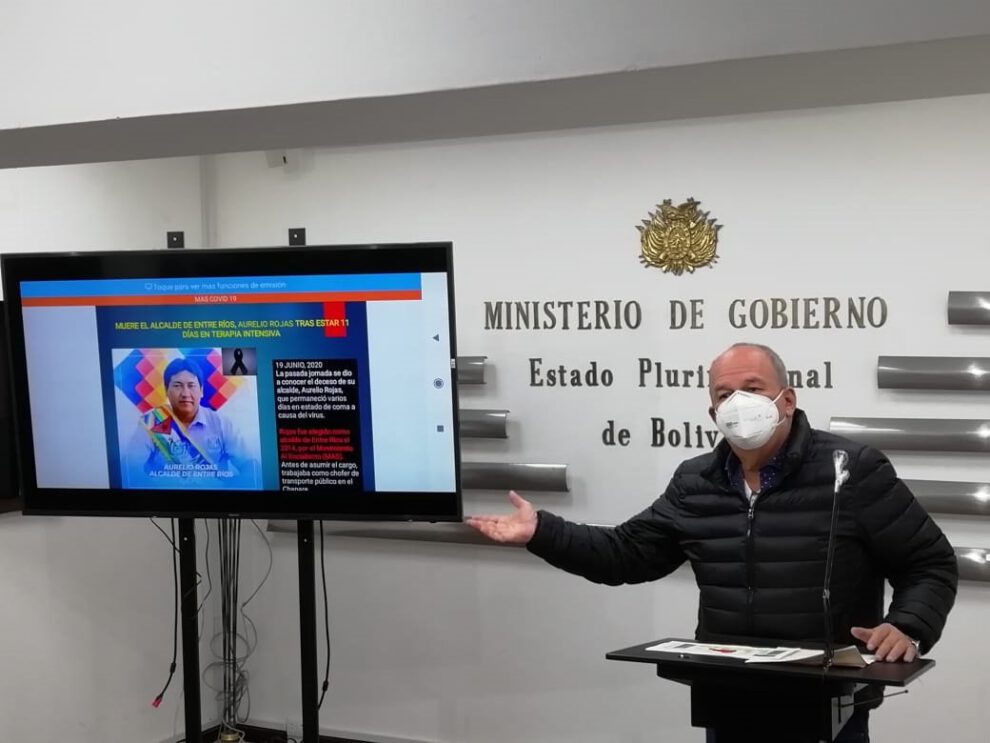 Gobierno pide a dirigentes del MAS suspender movilizaciones por Covid-19