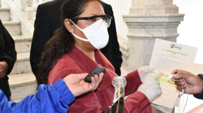 La diputada Otilia Choque denuncia que no dejaron entrar a diputados a reunión convocada por Gobierno