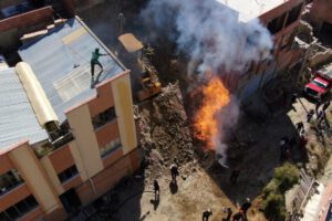 Tubería de gas a domicilio reventó en la zona ferroviaria de La Paz