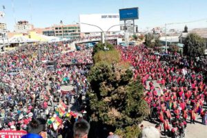 Huelga general indefinida convocada por el Pacto de Unidad en Bolivia