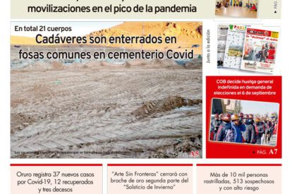 Edición PDF La Patria del 29 de julio de 2020