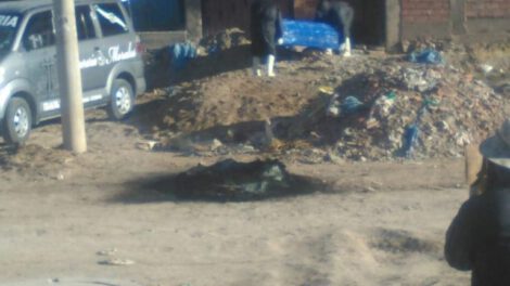 Cadáver con Covid-19 en Pampa Alamasi