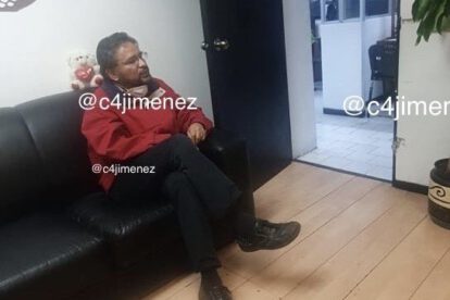 Alfredo Rada en instalaciones del Ministerio Público de la ciudad de México
