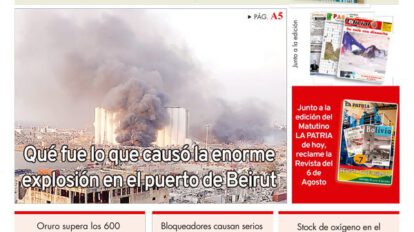 Edición PDF La Patria del 5 de agosto de 2020