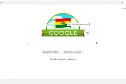 Doodle de Google por el 195 aniversario de Bolivia