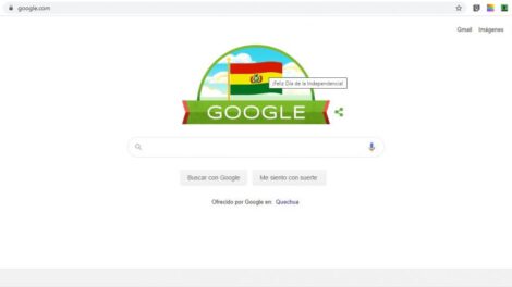 Doodle de Google por el 195 aniversario de Bolivia